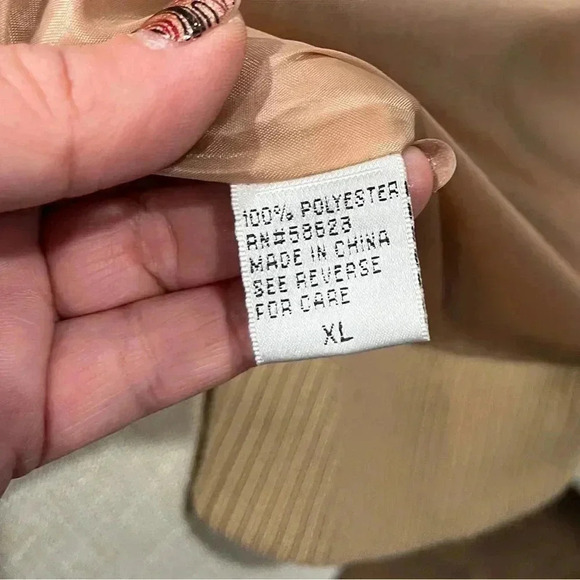 New Directions zip front faux fur tan jacket with elastic waist and cuffs - Picture 5 of 10